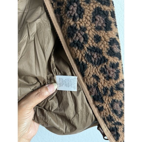 Vanilla Bay Women’s Animal Print‎ Sherpa Sleeveless Full Zip Lined Vest Size 1X - Picture 6 of 9